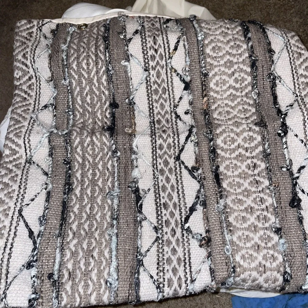 New Woven Pillow Covers Aztek Western Lot (2)‎ 20x20 & 14x26 Geometric